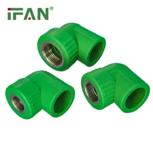 Custom OEM ODM IFAN PPR Pipe Fitting Female Elbow