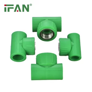 Custom Hot Sale IFAN PPR Pipe Fitting Male&Female Tee