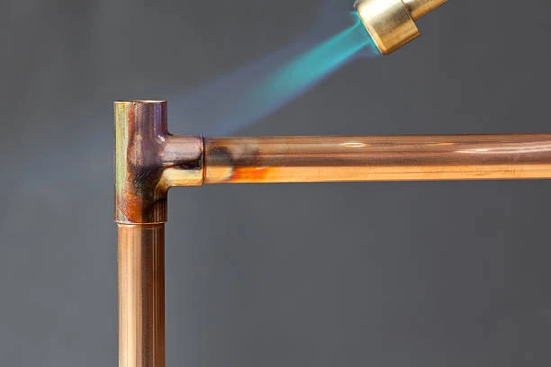 PEX copper pipe connection